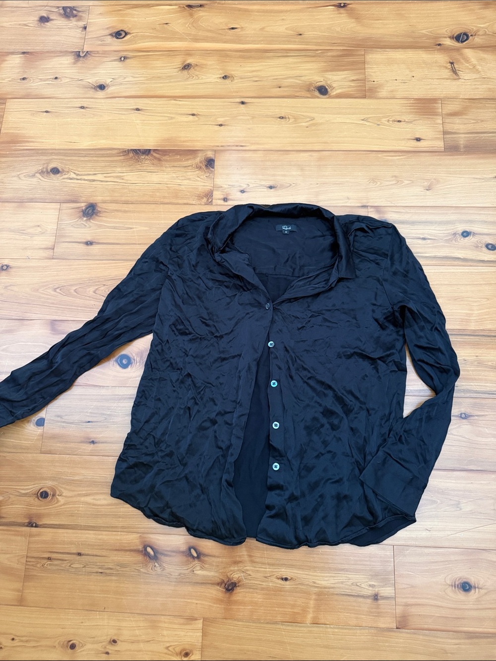 Rails Black Long-Sleeve Button-Down Shirt